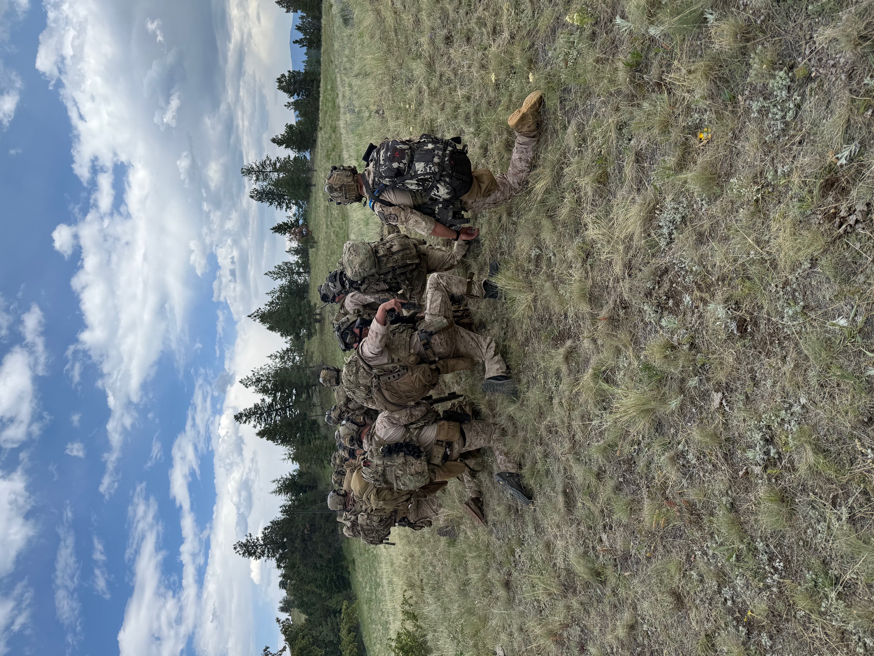 Special forces operators conducting tactical field training at First Services Group Montana ranch