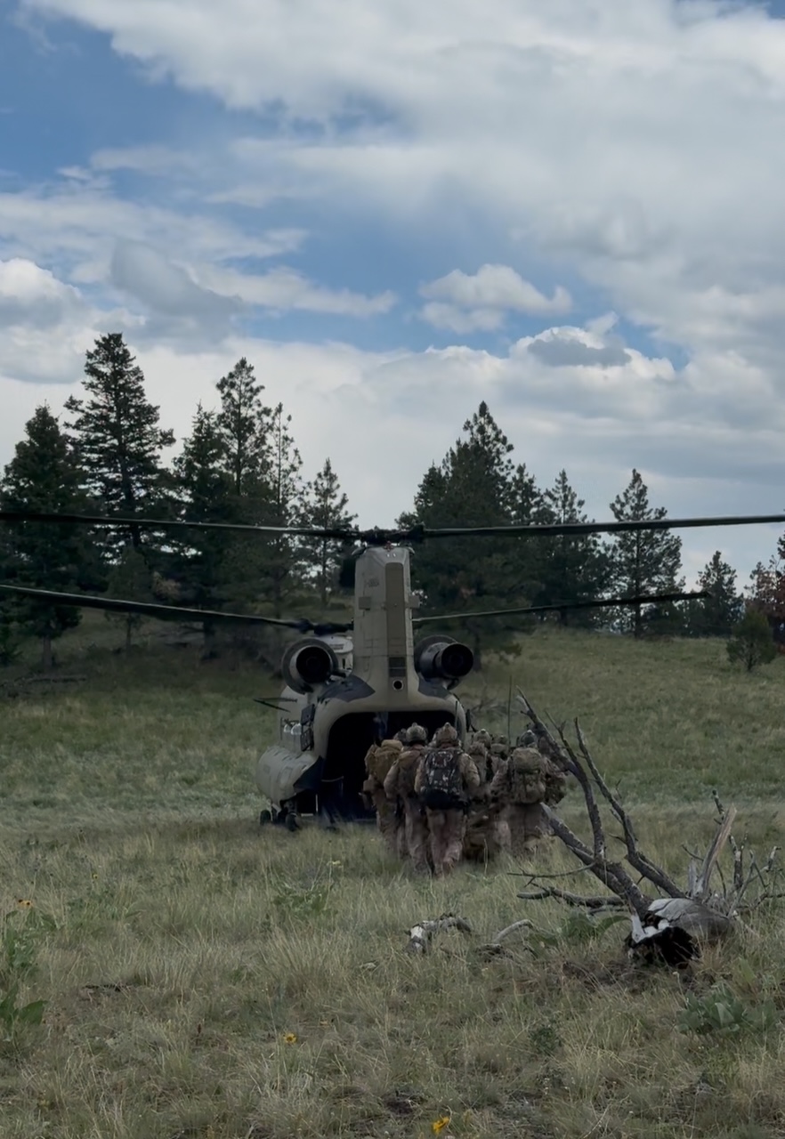 Mud-covered Can-Am UTV after off-road training on Montana mountain trails
